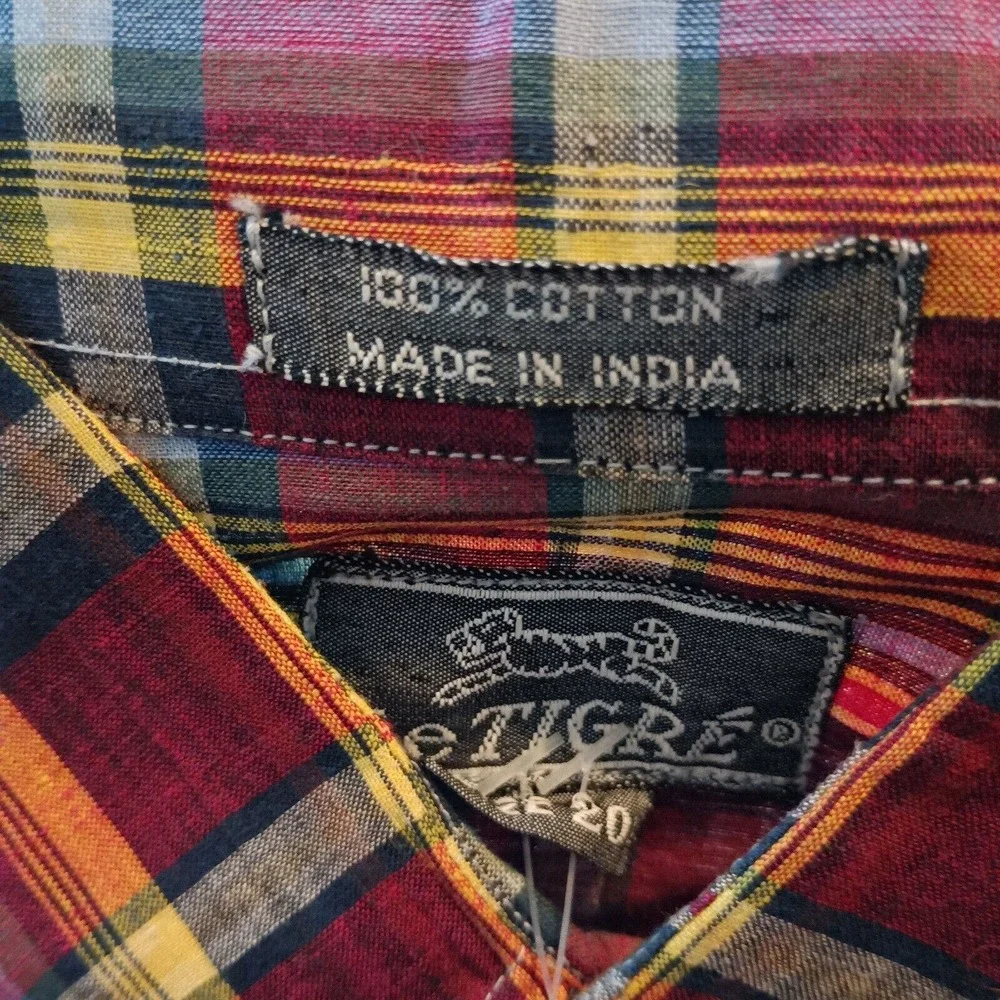 Vintage Le‎ Tigre Plaid Shirt